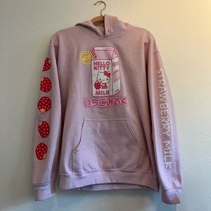 Hello Kitty Strawberry Milk Hoodie
